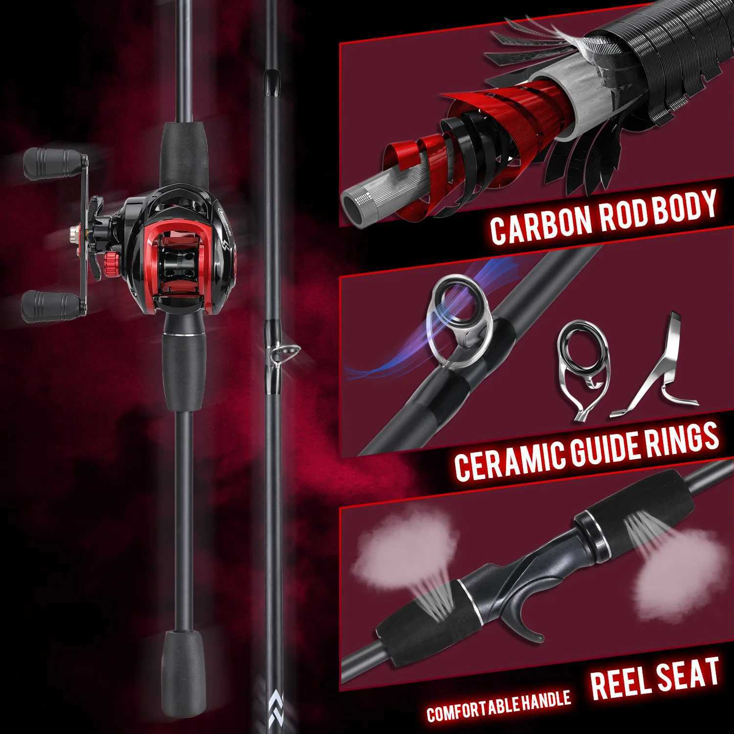 Sougayilang Fishing Rod and Reel Set High Sensitivity Caon Rod 721 Gear Ratio Reel with a 4Braided Fishing Line as a Gift Y251014