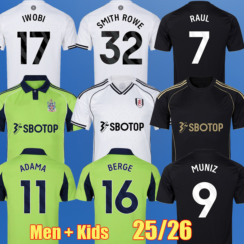 25 26 FULHAMES REED RAUL WILSON MUNIZ CAIRNEY ADAMA BERGE ANDREAS SESSEGNON soccer Jerseys football shirt DIOP 2025 2026 SMITH ROWE ROBINSON Men kids kit 1