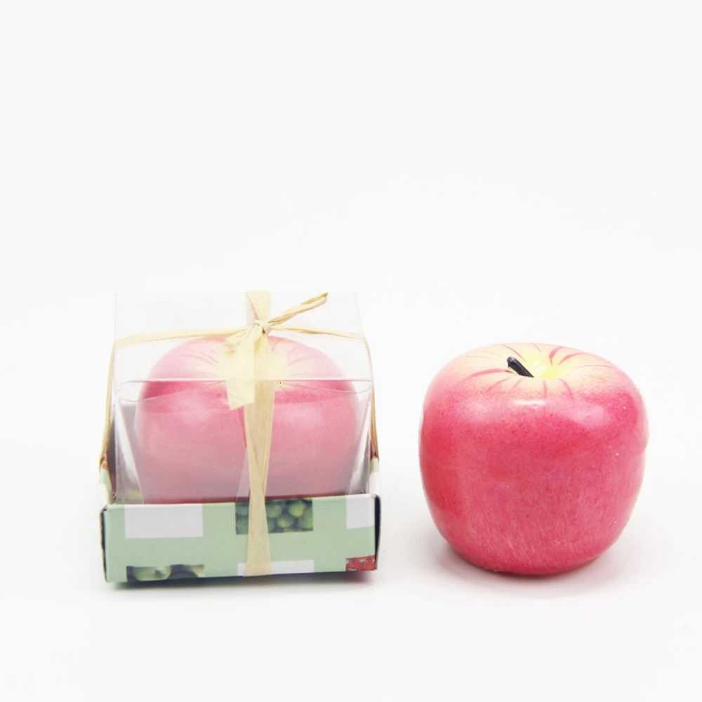 Christmas Candle Apple Shape Christmas Gifts Small Gifts Creative Ornaments Aromatherapy Candles Party Decoration Presents C251015