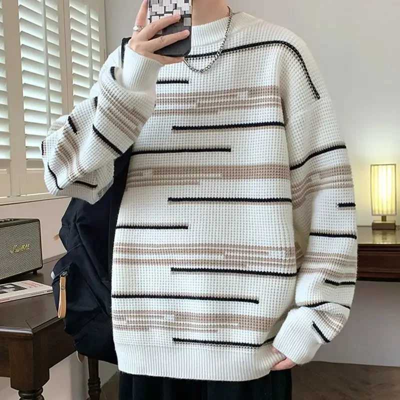Knitted Sweaters for Men Crewneck Knitwear New In Round Collar Autumnr and Winter Pullover Man Sweatshirt Top Cheap Streetwear J251015