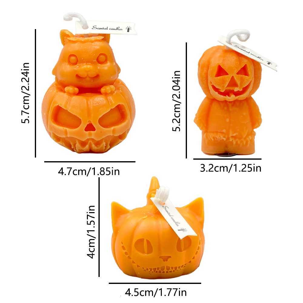 1pcs Halloween Pumpkin Skeleton Candle Manual Scented Candle For Weddings Festival Party Originty Gift Home Decor Accessory C251015