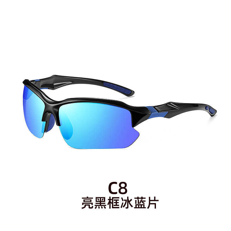 Outdoor Trendy Cool Fashion Sports Glasses Night Light Blocking Driving Cycling Sunglasses H251015