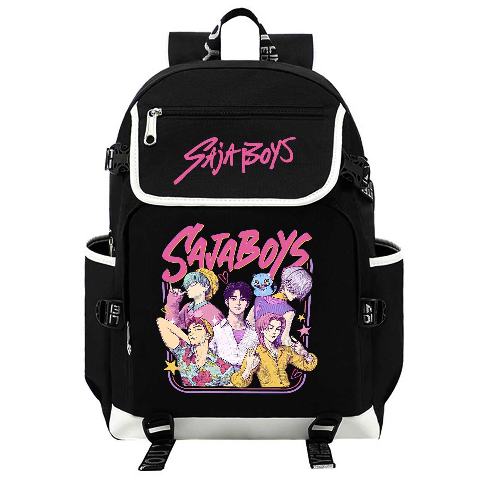 Kpop Demon Hunters Saja Boys Backpack Student Teenage Fashion Backpack High School Backpacks MochilaW251015