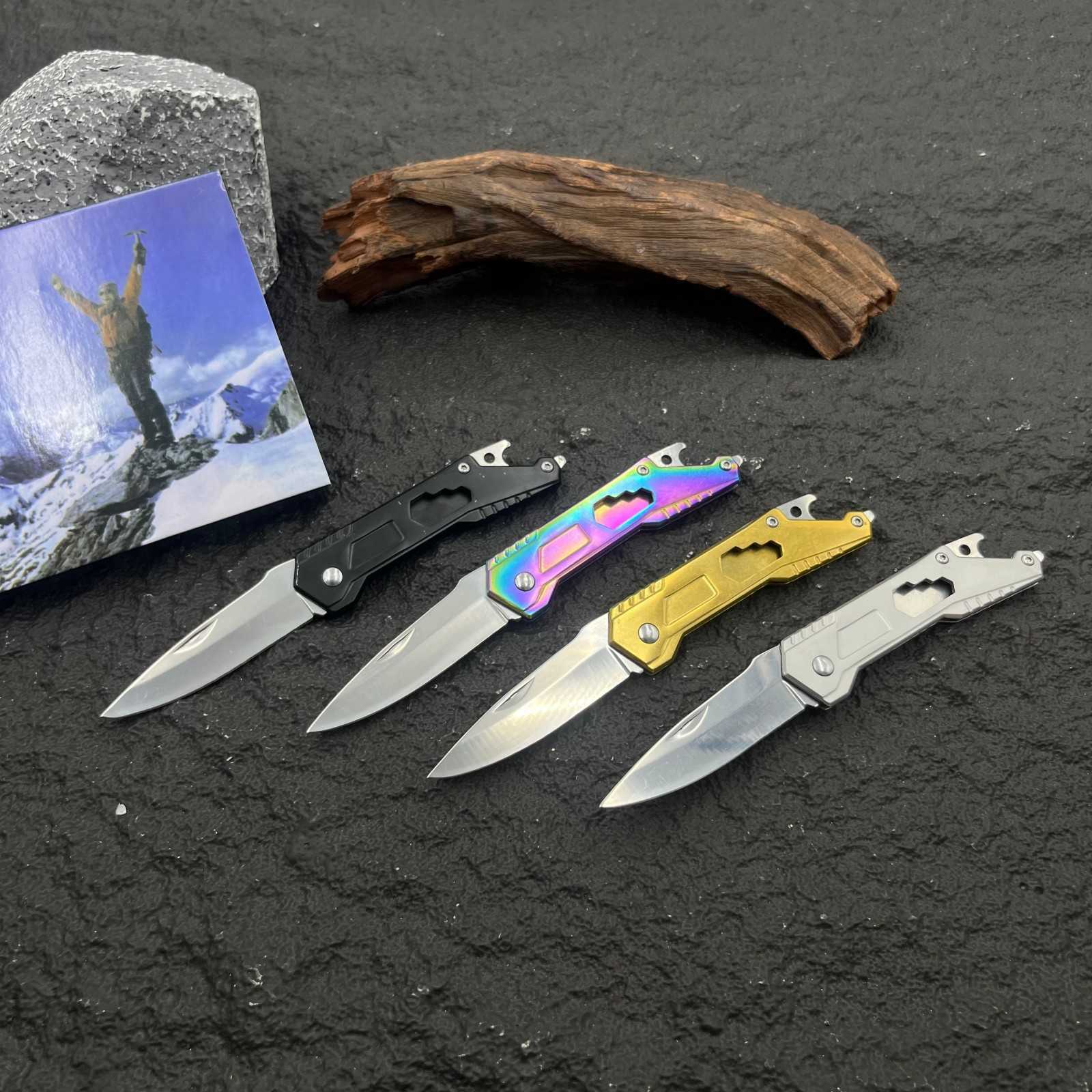 Multifunctional Outdoor Stainless Steel Folding Knife High Hardness Portable Pocket Knife Camping Hiking Multiuse Knife Mini Knife H251015