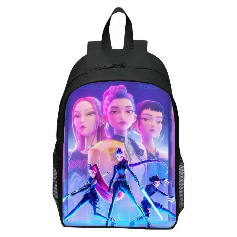 Kpop Demon Hunters Backpack Huntrix Kpop Demon Hunters Rumi Mira Zoey Backpack Pencil Case School Bag Mochila Set PencilcaseW251015