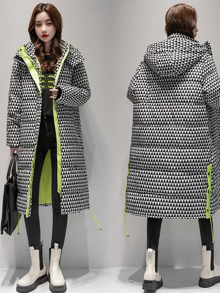 Snow Coat Padded Warm Jacket Down Jacket Winter Women Waterproof Coat Oversized Thick Long Parkas Hooded Jaqueta Feminina 251011