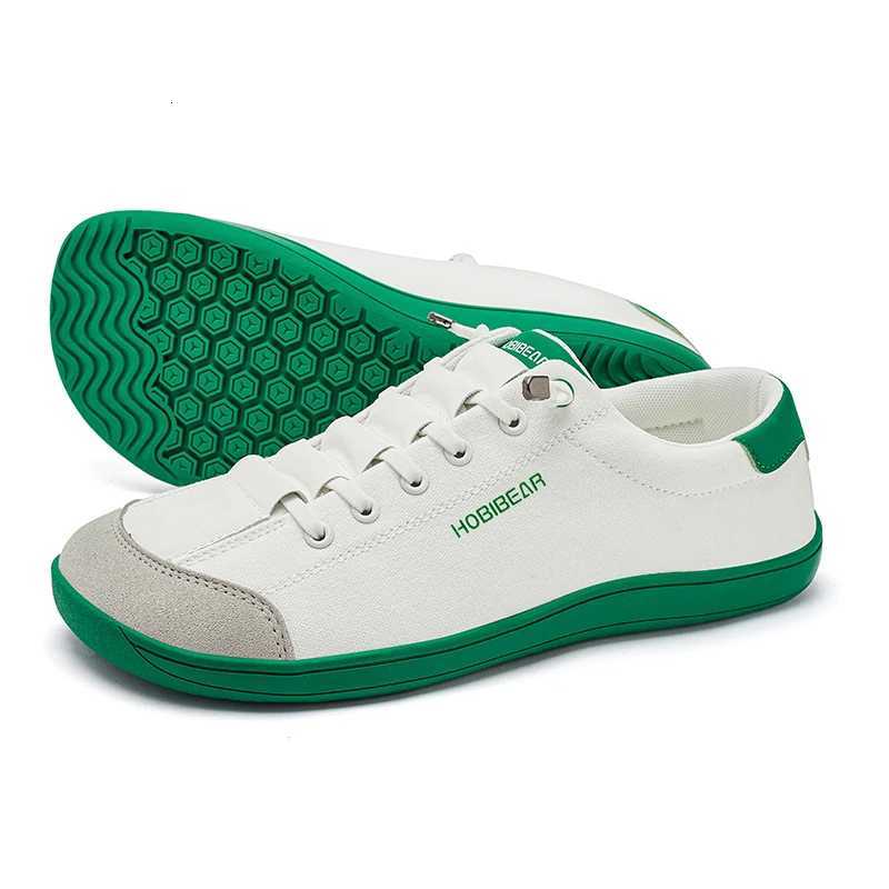 HOBIBEAR Womens Mens Barefoot Shoes Zero Drop Wide Toe Casual Canvas Sneakers Minimalist Walking Shoes Z251013