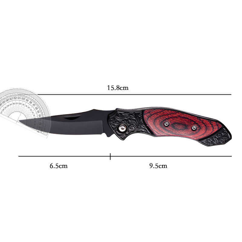 New Portable Outdoor Folding Knife Selfdefense Camping Mini Household Stainless Steel Fruit Knife Letter Opener Folding Knife H251015