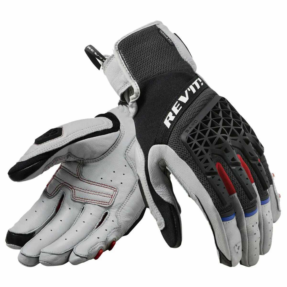 New Revit Sand 4 Summer Mens Motorcycle Mesh Riding Textile Gloves Genuine Leather Motorbike Racing Glove All Sizes MXXL C251015