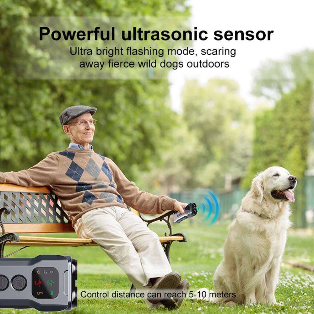Anti-Barking Trainer Ultrasonic Repeller Training Flashlight Dog Barking Control Device For Outdoor