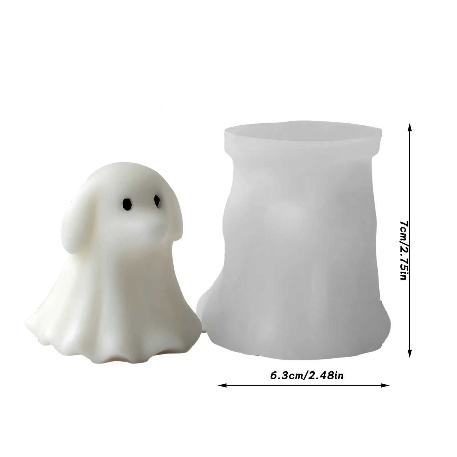 Halloween Cute Animal Puppy Ghost Cat And Puppy Decoration Ghost Candle Silicone Mold Diy Ghost Aroma Candle Halloween Candle C251015