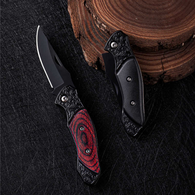 New Portable Outdoor Folding Knife Selfdefense Camping Mini Household Stainless Steel Fruit Knife Letter Opener Folding Knife H251015