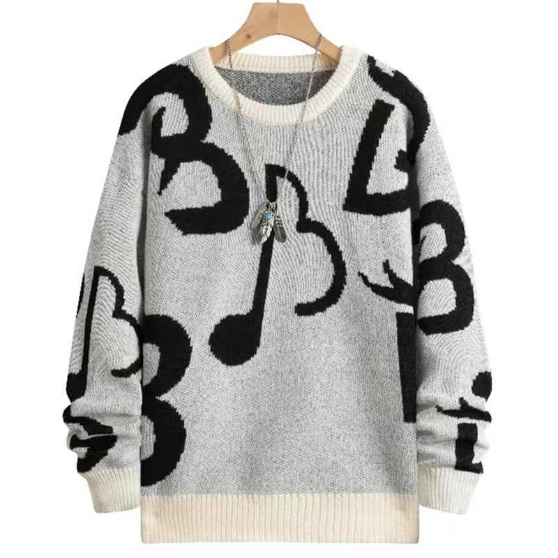 2025 Spring Fashion Mens Sweaters Casual Long Sleeve O Neck Knitting Pullover Tops For Men Trendy Pattern Crochet Knit Sweater J251015