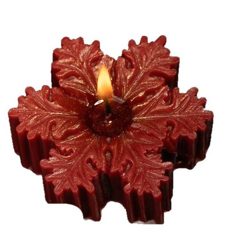 Low Temperature Wax Christmas Three Dimensional Snowflake Aromatherapy Candle Decoration Props Atmosphere Ornaments C251015