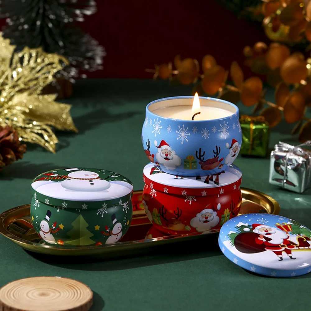4pcsbox Christmas Fragrance Candles Scented Candles Christmas Gifts Creative Ornaments Aromatherapy Candles Party Decoration C251015