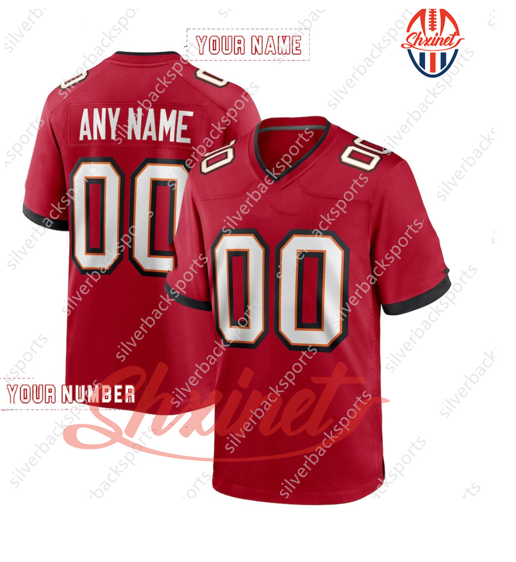 6 Baker Mayfield 2025 Football Jerseys 13 Mike Evans 12 Brady 7 Bucky Irving David Reddick Chris Godwin Jr. 2 Emeka Egbuka Vita Vea McLellan Alstott C