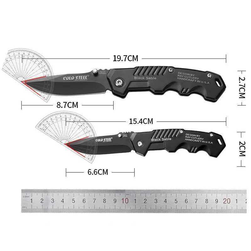 Stainless Steel Outdoor Mini Folding Knife High Hardness Defensive Folding Knife Multipurpose Camping Survival Knife H251015