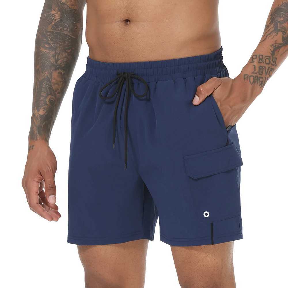 Mens Swim Trunks Quick Dry Swimwear Surf Swimwear with Zipper Pockets and Mesh LiningT251015