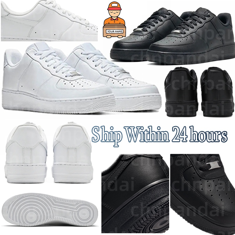 designer shoes Men Women 1 Classic black white style high quality Outdoor running shoes sneakers shoes casual shoes