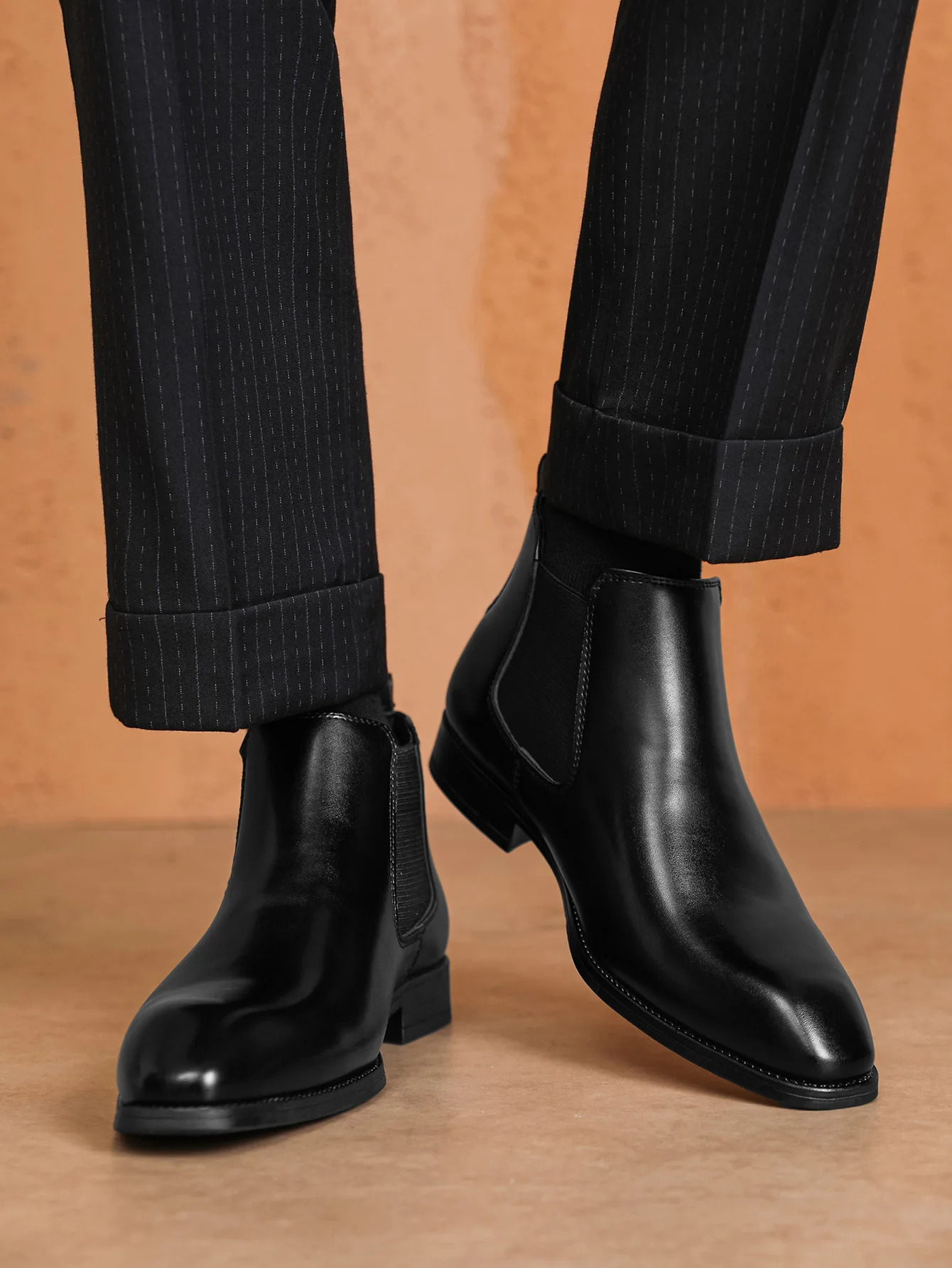 2025 Mens Chelsea Boots Retro Ankle Boot Handmade Leather High Top Casual for Men Classic Business Dress Botas 251014