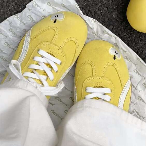 Yellow Apple Dexun 2025 New Spring Versatile Sports Casual Racing Soft Sole Forrest Gump Shoes for Women 17