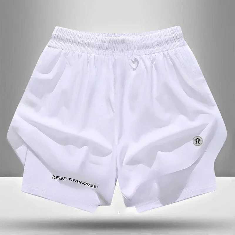 Quickdrying Summer Sports Shorts Mens and Womens Quickdrying Ice Silk Thin Yoga Fitness Training Threepoint PantsT251015