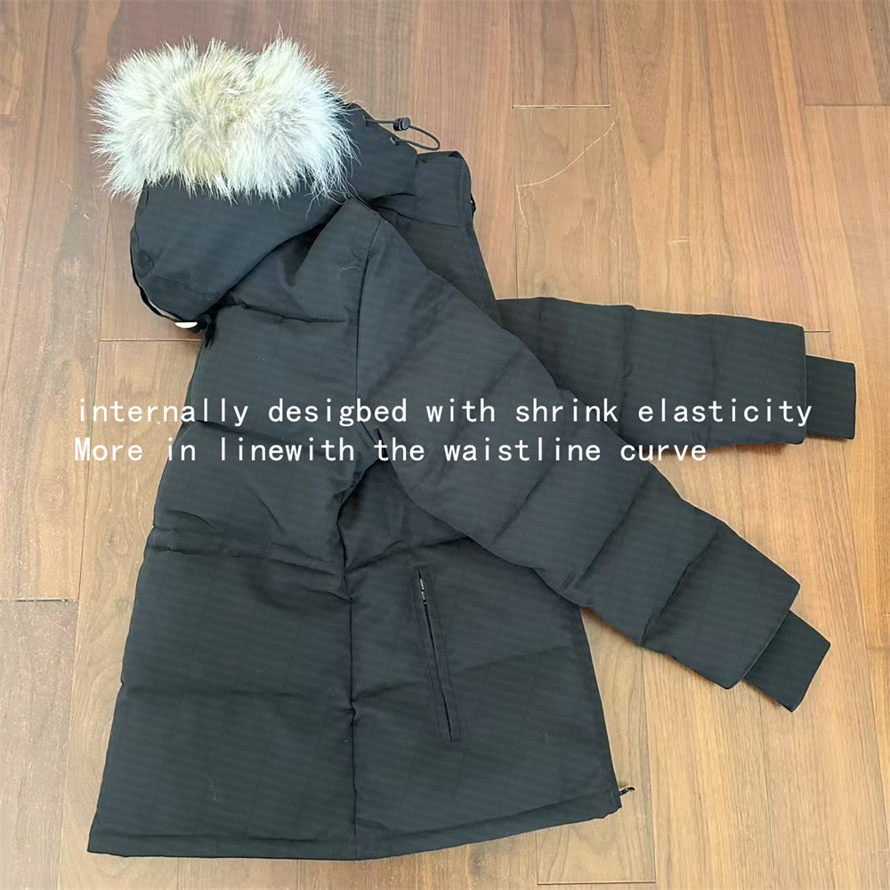 Canada Down Jacket goosecoat Designer Womens Puffer Jackets Winter Parka Coat Real Wolf Fur Outdoor Wyndham Windbreaker Outerwear Removable Hooded jacket XS-3XL