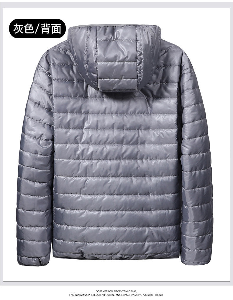 designer jacket men New Mens Lightweight Winter Cotton Jacket Fashion Hooded Casual Padded Coat Quilted Warm Outerwear European code: M-5XL