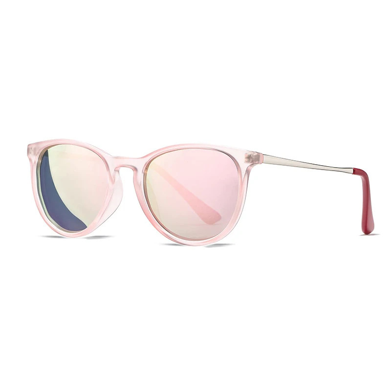 Polarized Kids Sunglasses Vintage Children Sun Glasses Metal Round Boys Girls Baby Eyewear Gafas De Sol UV400 Z260305