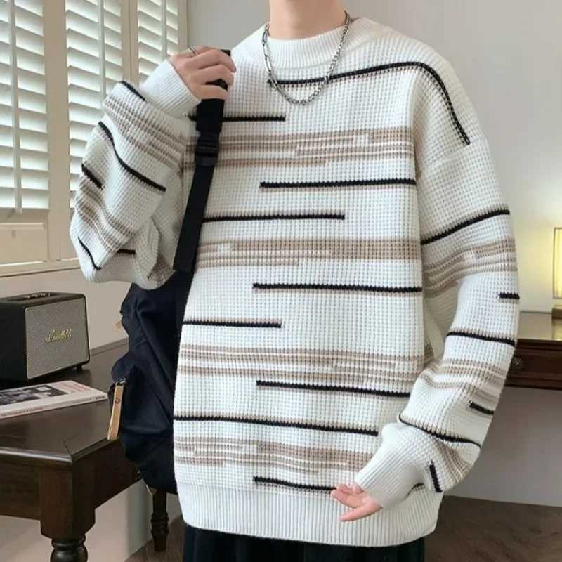Knitted Sweaters for Men Crewneck Knitwear New In Round Collar Autumnr and Winter Pullover Man Sweatshirt Top Cheap Streetwear J251015