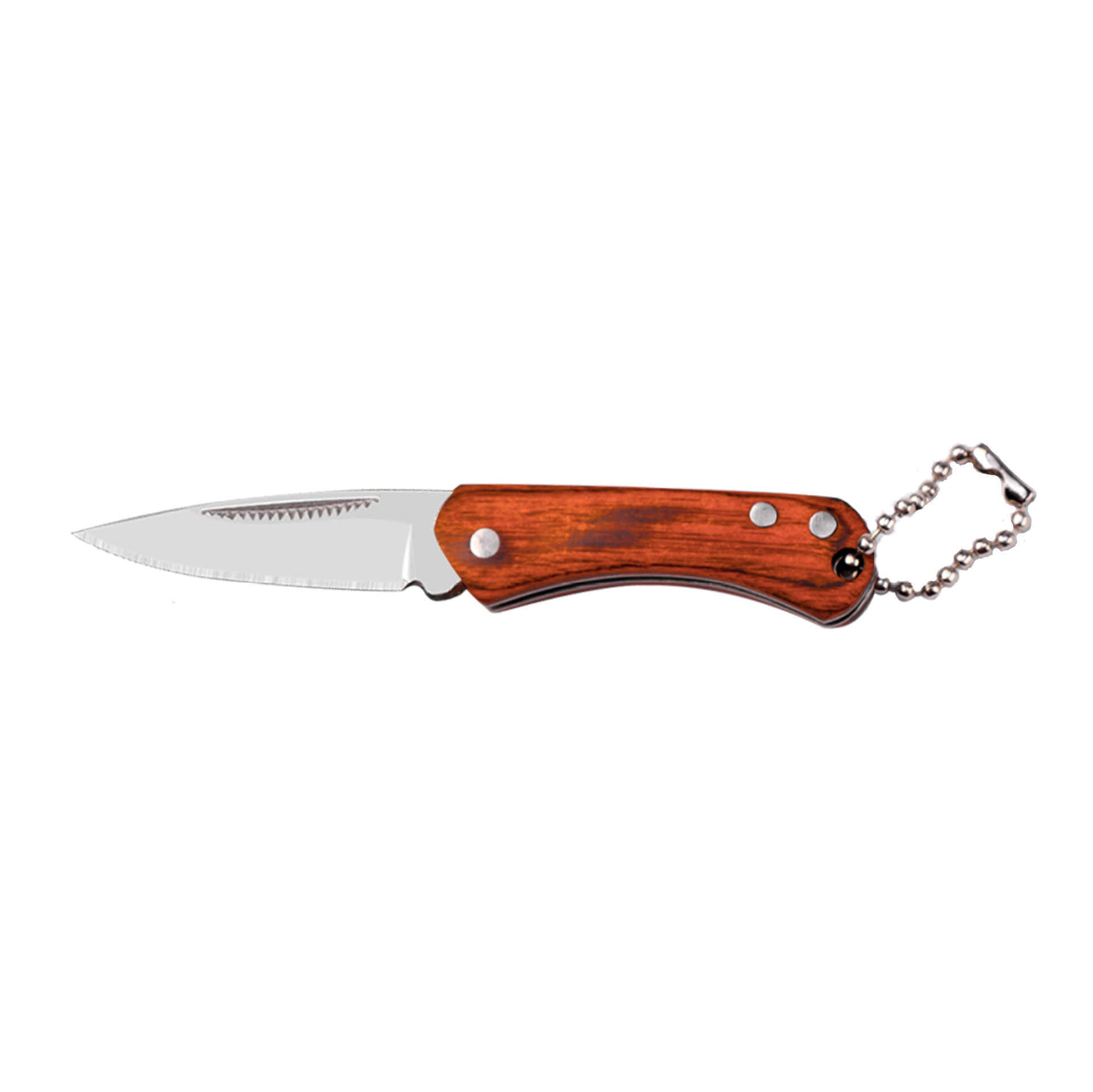 Outdoor Camping Portable Folding Stainless Steel Knife Straight Knife Household Sharp Fruit Knife Wooden Handle Meat Knife Express Knife H251015