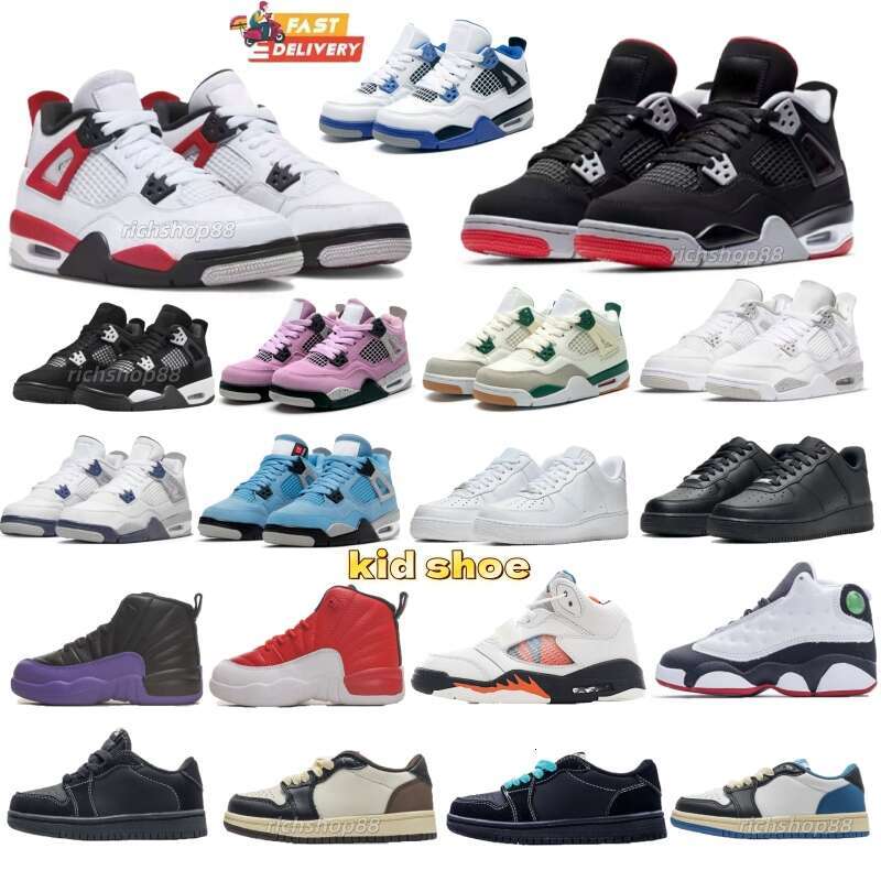 Kids Shoes Designer Baby Shoes Toddler Girls Trainers Basketball Baby Childrens SneakersBlack Panda Brown Breathable Pink Red Sneakers Childrens Trainer