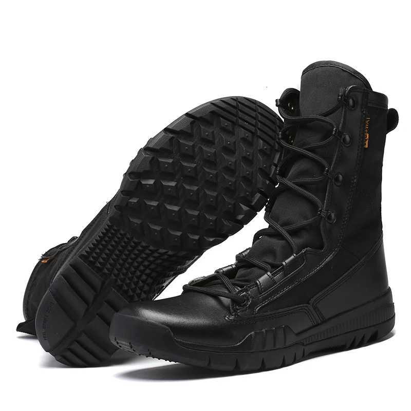 Outdoor tactical military boots for men lightweight breathab high cut wearresistant combat boots Y251015