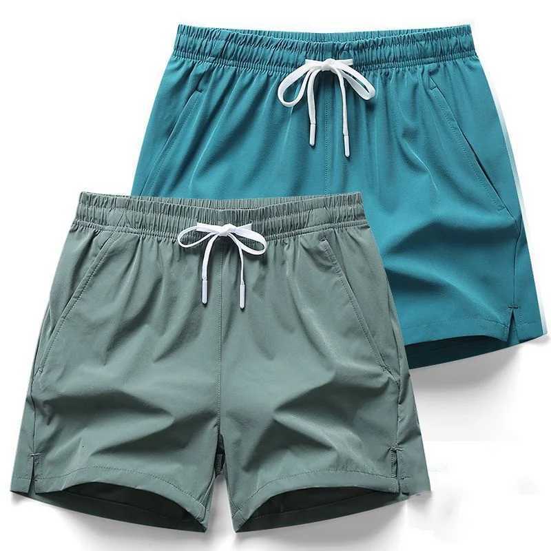 Mens Summer Sports Shorts Swim Trunks Quick Dry Shorts Breathable Drawstring With Pockets For Surfing Beach RunningT251015