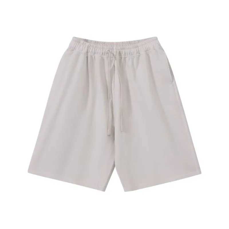 5 colors 100 cotton mens pull rope high waist loose fashion casual large size shortsT251015