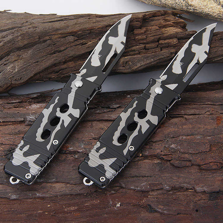 New Outdoor Camouflage Folding Knife Congsen Knife Camping Survival Fruit Knife Camping Essential H251015