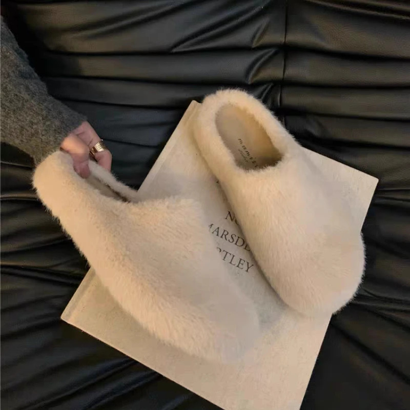 Leopard Women Flats Slippers Fur Mules Shoes Casual Fashion Slingback Short Plush Sneakers Woman Flip Flops Cozy Slides 251013