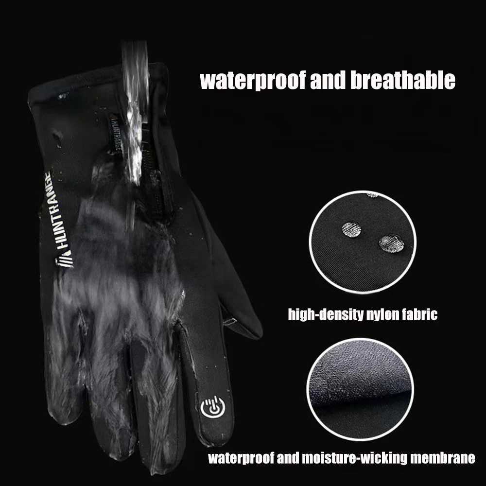 USB Electric heated Gloves men women Winter Outdoor Sports Skiing Warm Gloves Waterproof Nonslip Cycling Gloves Touch Screen C251015