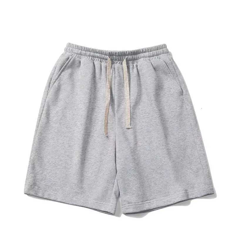 Mens sports shorts summer exercise loose version plain color knitted running basketball gym training can be worn outsideT251015