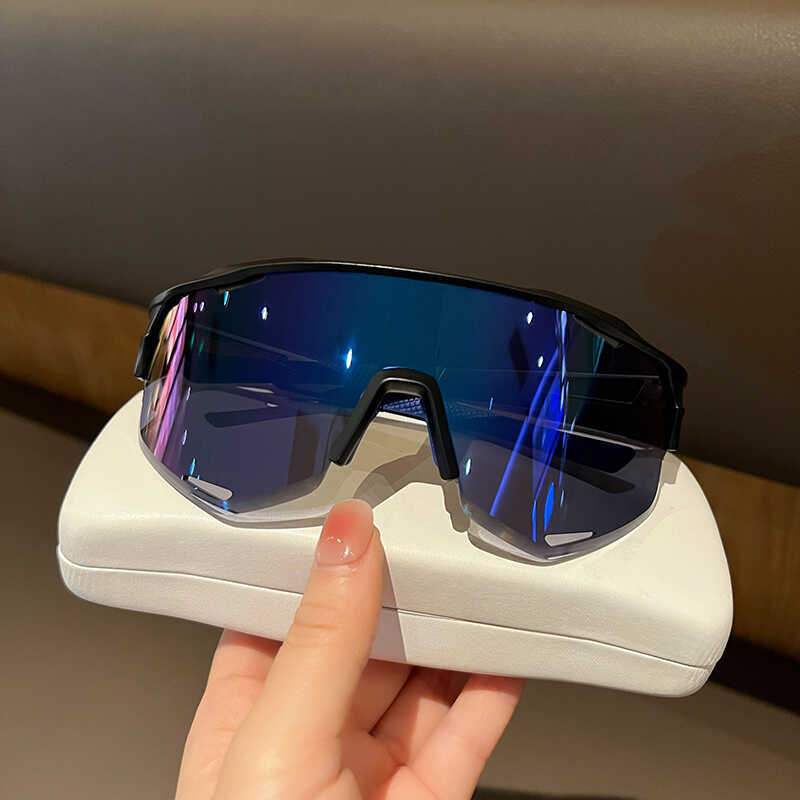 Outdoor Sports Cycling Mountaineering Sunglasses for Women Large Frame Sunshade Uv Protection Sunglasses for Men Colorful Goggles H251015