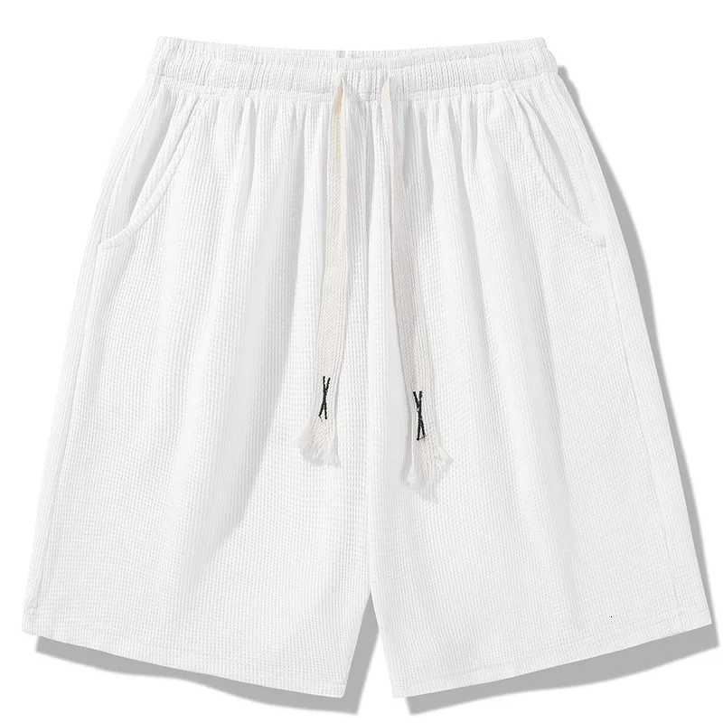 Summer mens sports shorts thin quickdrying fivepoint fashion waffle drawstring loose styleT251015