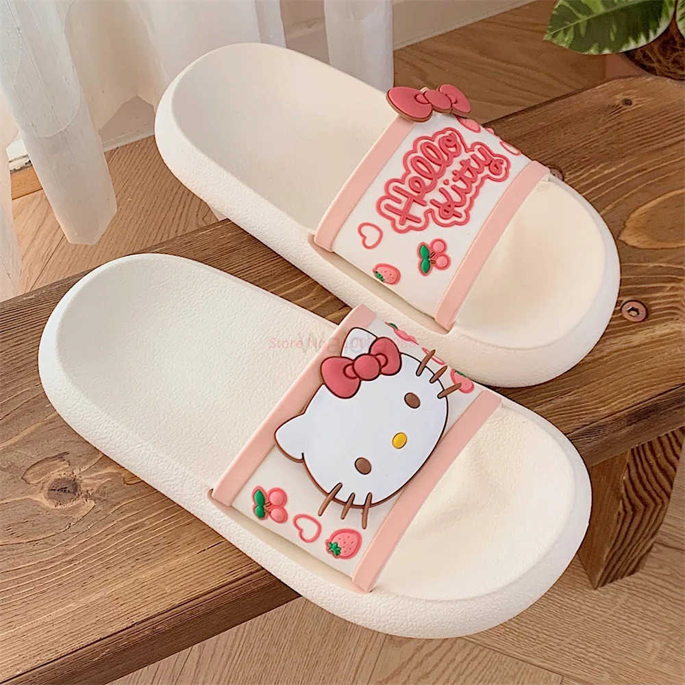 Sanrio Cute Hello Kitty Slippers Eva Non Slip Slippers Summer Home WomenS Slippers Girl Gift L251015
