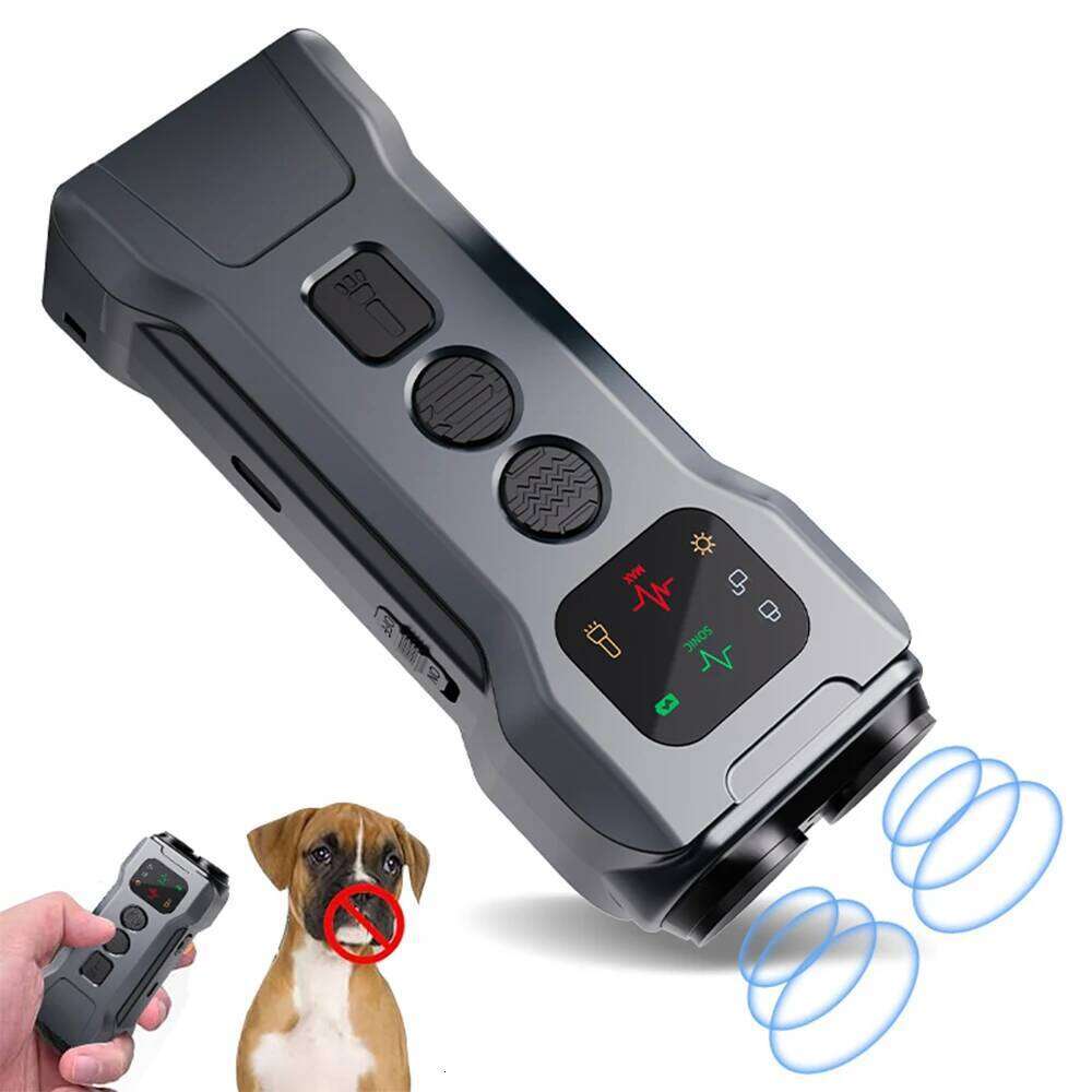 Anti-Barking Trainer Ultrasonic Repeller Training Flashlight Dog Barking Control Device For Outdoor