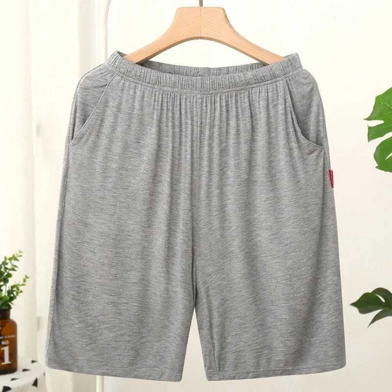 Homme Short Mens Jogging Casual Sweatpant Men size 6XL Breathable Home shorts Beach Solid Cotton Shorts Men Striped PantiesT251015