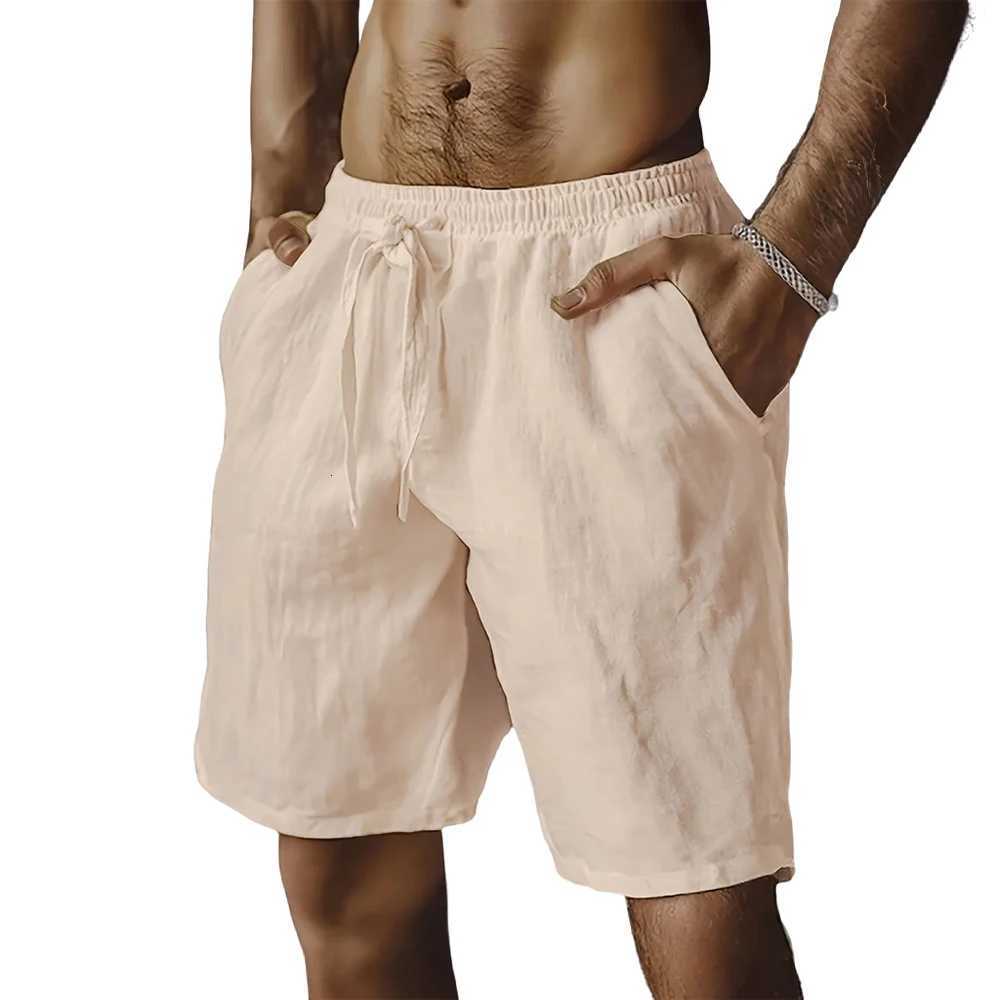 Summer New Mens Breathable Shorts Hawaii Beach Short Pants Male Solid Color Trousers Loose Lightweight Short StreetwearT251015