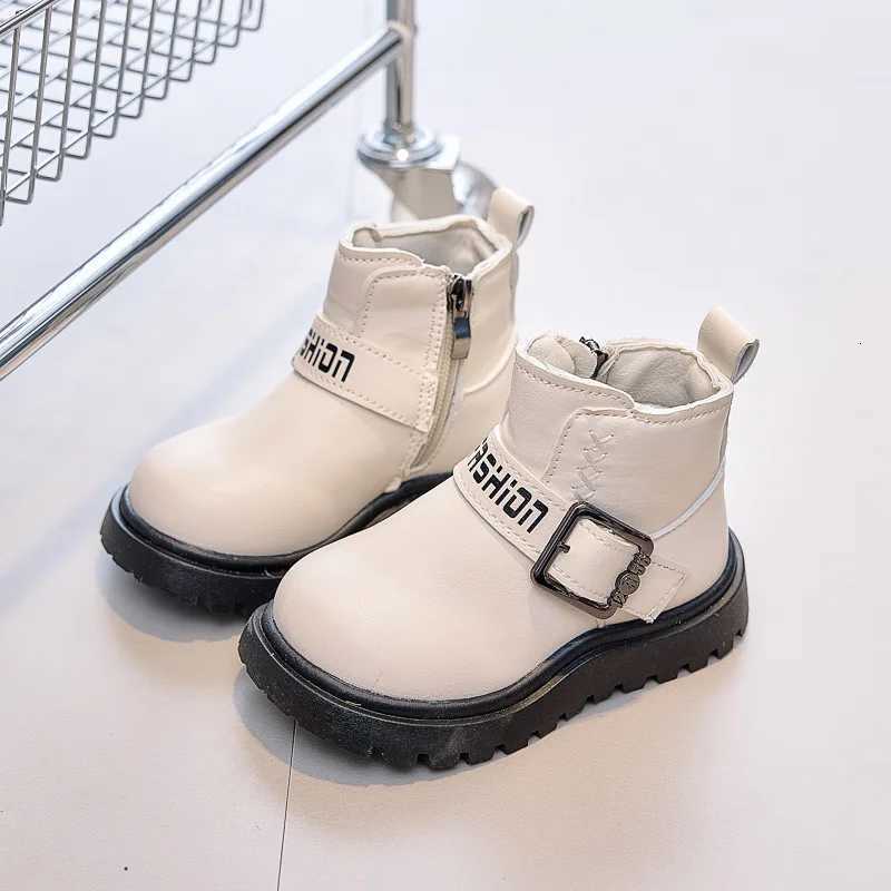 2025 Autumn Classic Black Brown Beige Fall Winter Platform Boots for Children Handsome Boys Short Boots Cozy Kids Girl ShoesT251015