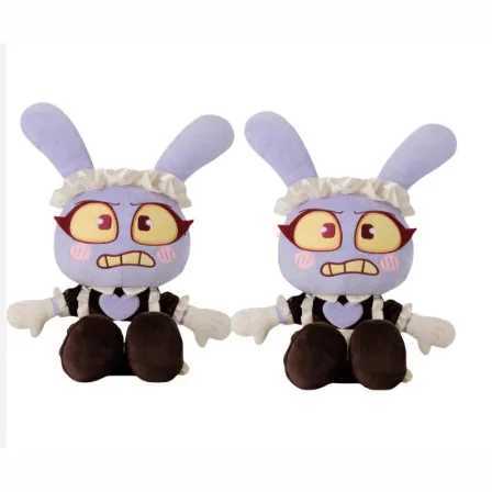 2025 New 984inch Maid Jax Plush Dolls Cotton Rabbit Doll Soft Doll Cute Room Decoration Toys Kids Birthday Christmas Gifts 25cm W251015
