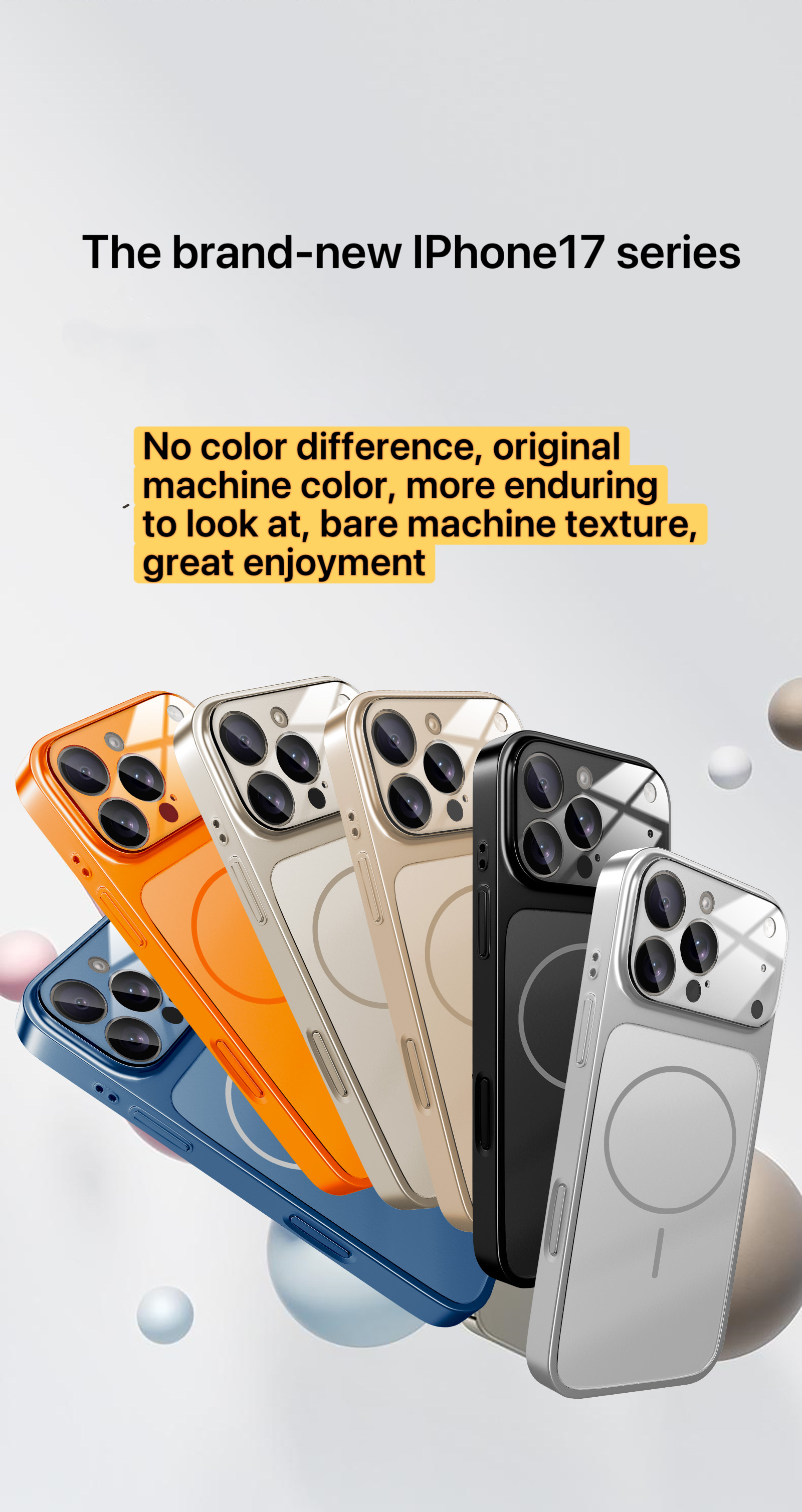 IPhone 17 large window phone case, high-quality original machine with no color difference