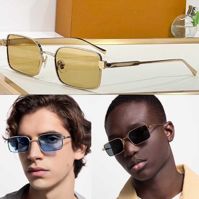 Pure Low Square Sunglasses Unique classic design Designer Fashion Metal Square Narrow Frame Sunglasses 2911 2912 2913 2914 2915 2916 2744