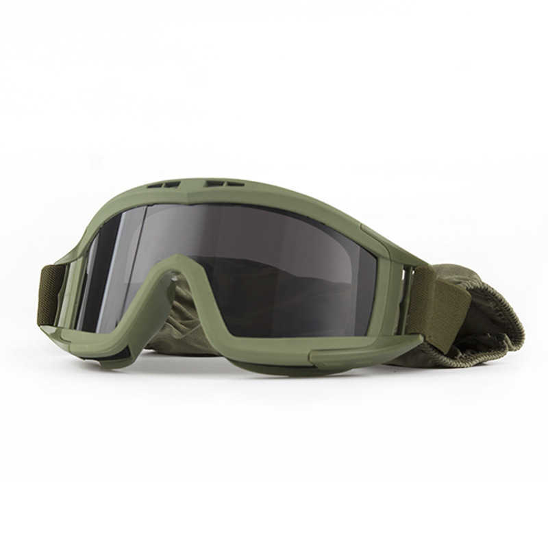 Desert Tactical Windproof Glasses Offroad Riding Goggles Military Enthusiast Outdoor Riding Windproof Sandproof Antidrop Goggles H251015